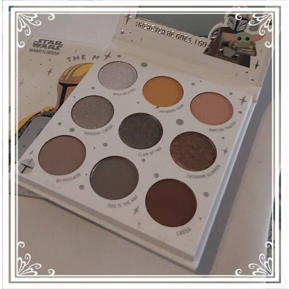 NiB~Colourpop Star Wars The Mandalorian Palette & Matching Makeup Bag - Picture 1 of 5